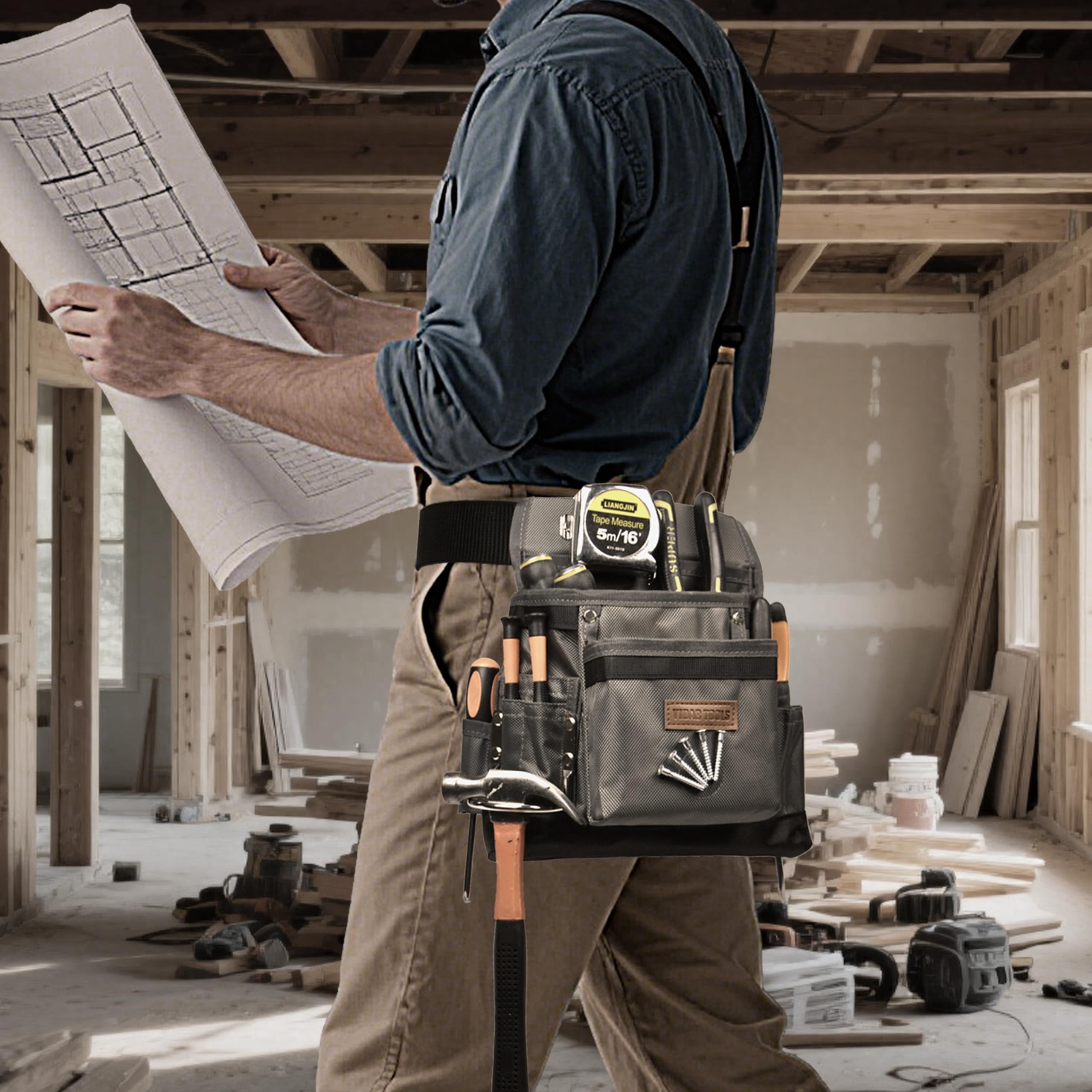 VIDAR TOOLS 1680D Oxford fabric closeup highlighting durability