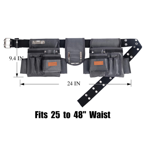 VIDAR TOOLS tool belt removable pouches arranged for customizable placement.