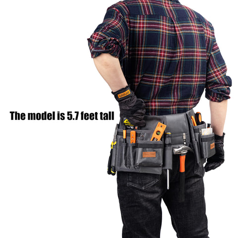 VIDAR TOOLS belt with waterproof coating ideal for damp job sites.
