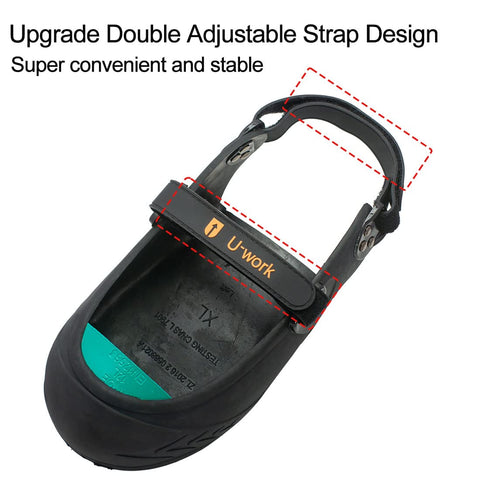 VIDAYA overshoes double strap design secures a snug fit during long walks