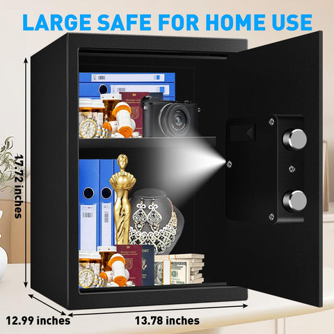 VIDXCVIT safe with electronic keypad for quick access and controlled storage.