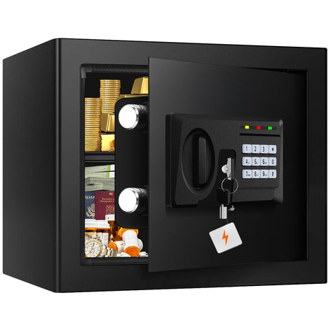 VIDXCVIT fireproof safe exterior dimensions for compact home security.