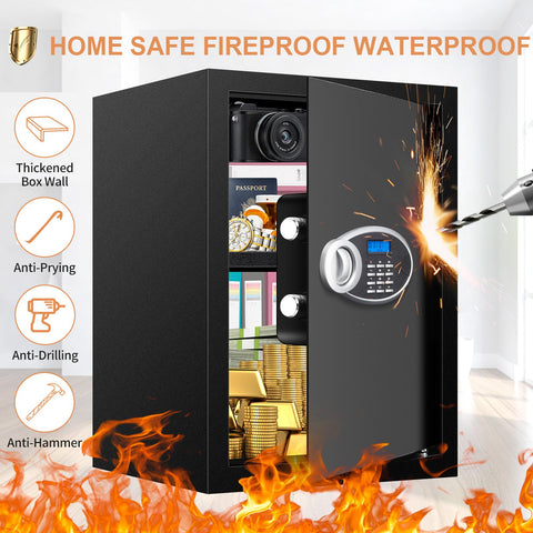 VIDXCVIT 3.3 cu ft home safe digital keypad for quick access and control
