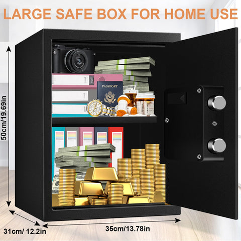 VIDXCVIT 3.3 cu ft home safe spare keys stored securely inside the unit