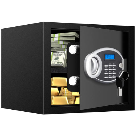 VIDXCVIT safe box with digital keypad front view for quick secure access