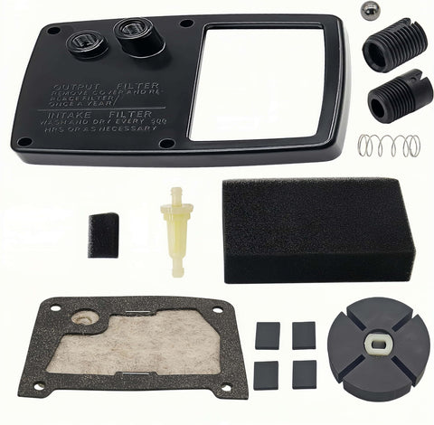Viefow M16545FF filter cover on Desa heater with secure, durable plastic construction.