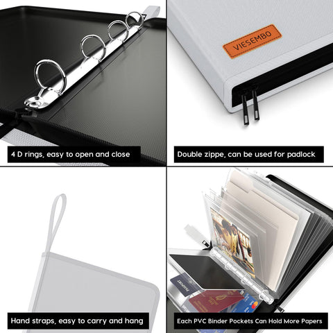 Viesembo double-zipper handle for easy transport.