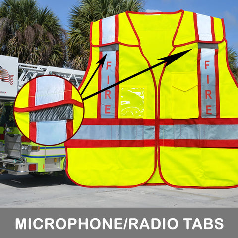 ViewBrite adjustable waist fire vest for a customizable fit