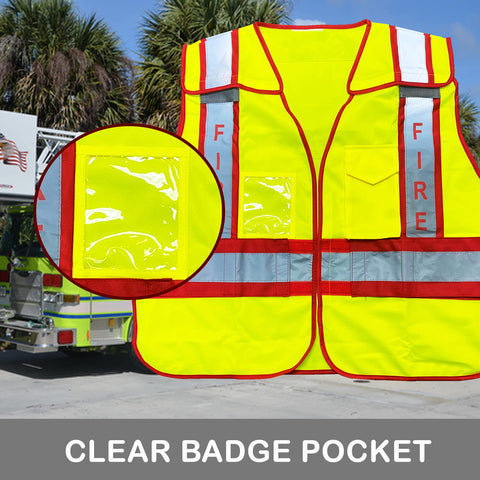 ViewBrite neon lime vest enhances daytime and nighttime visibility