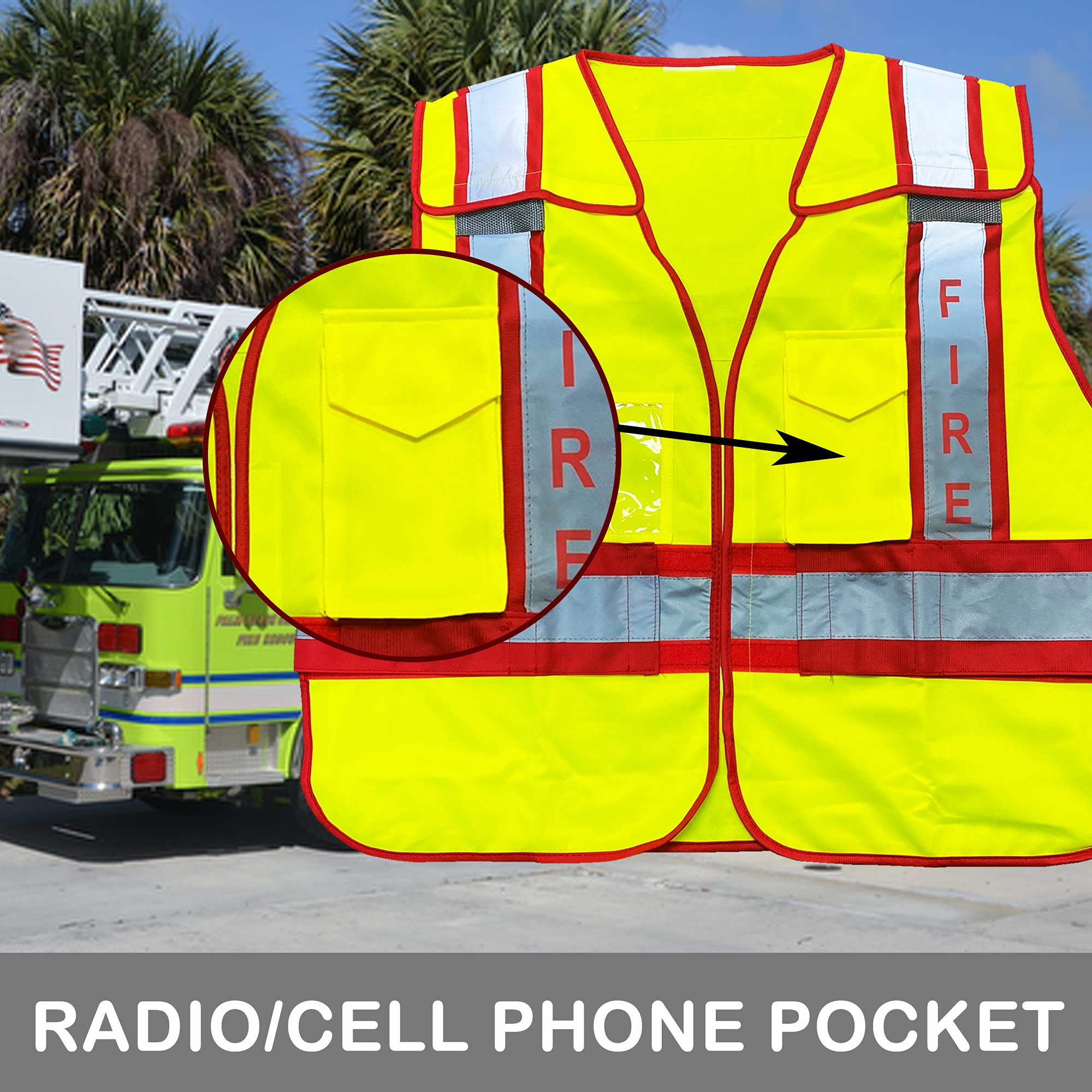 ViewBrite lime green vest with extended size range for comfort