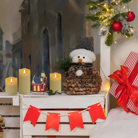 VIEWELLD ivory white battery-operated candles for elegant table decor