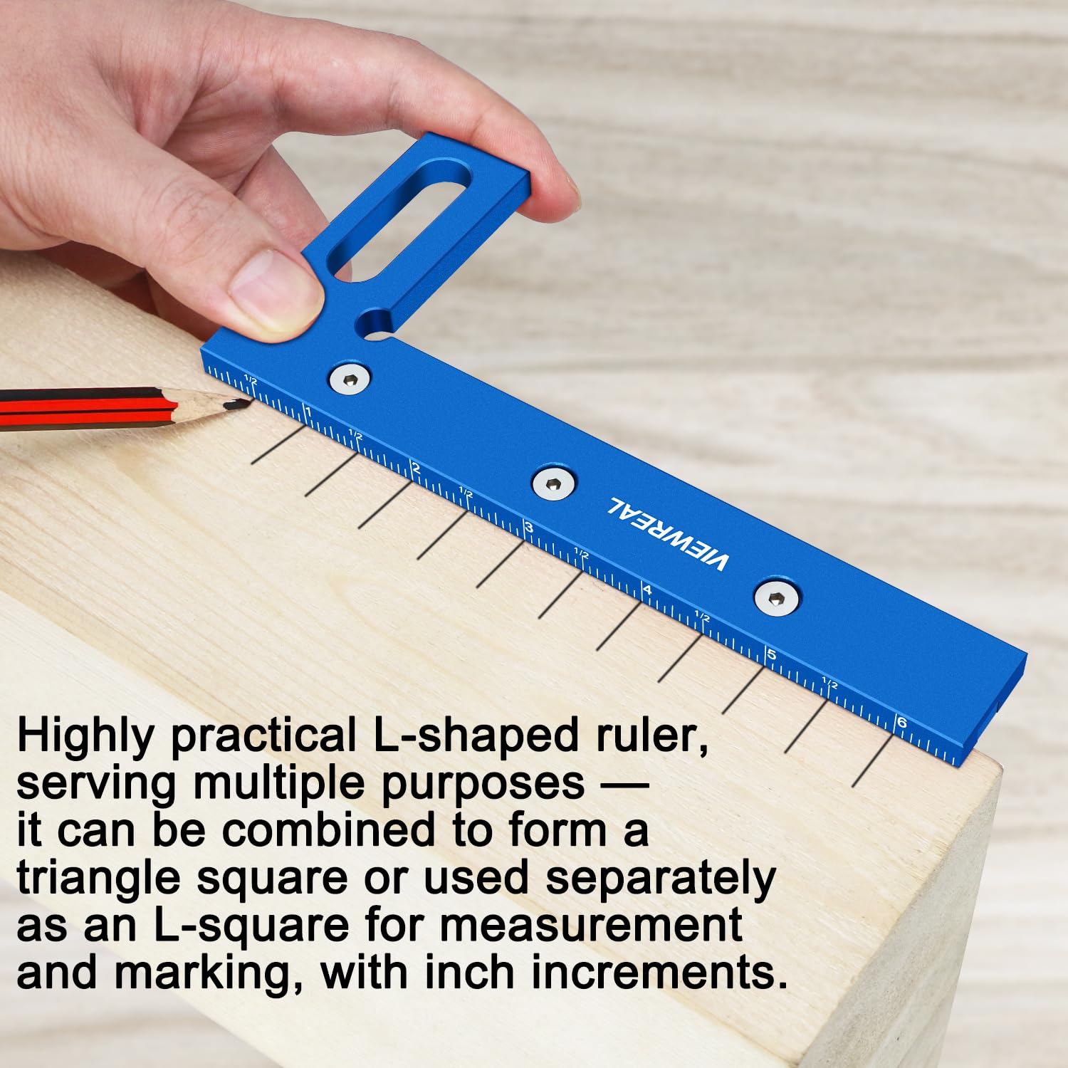 ViewReal 1/16 inch scribing holes enable clean parallel lines