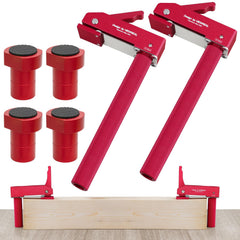 ViewReal bench dog clamp shown with 19 mm fit for precise routing