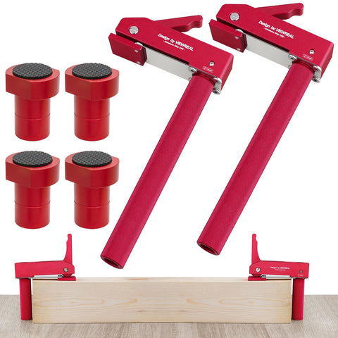 ViewReal bench dog clamp shown with 19 mm fit for precise routing