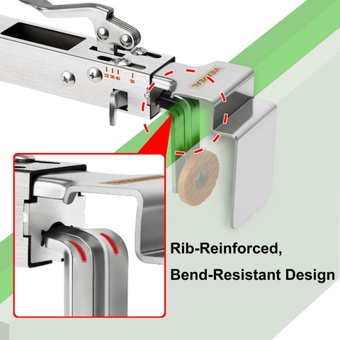 ViewReal clamps and latching mechanism demonstrated for quick drawer front mounting.