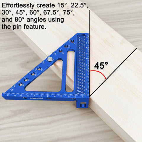 ViewReal imperial line ruler aids accurate marking in woodworking projects
