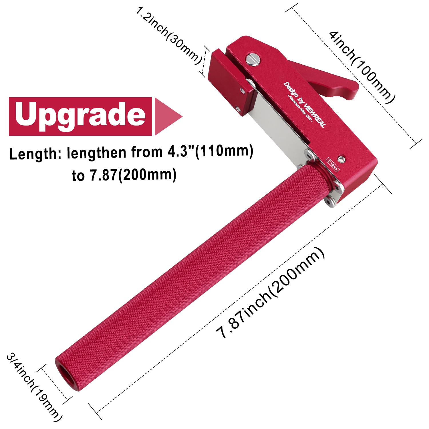 ViewReal anti-slip, non-marring pads protect delicate finishes during clamping