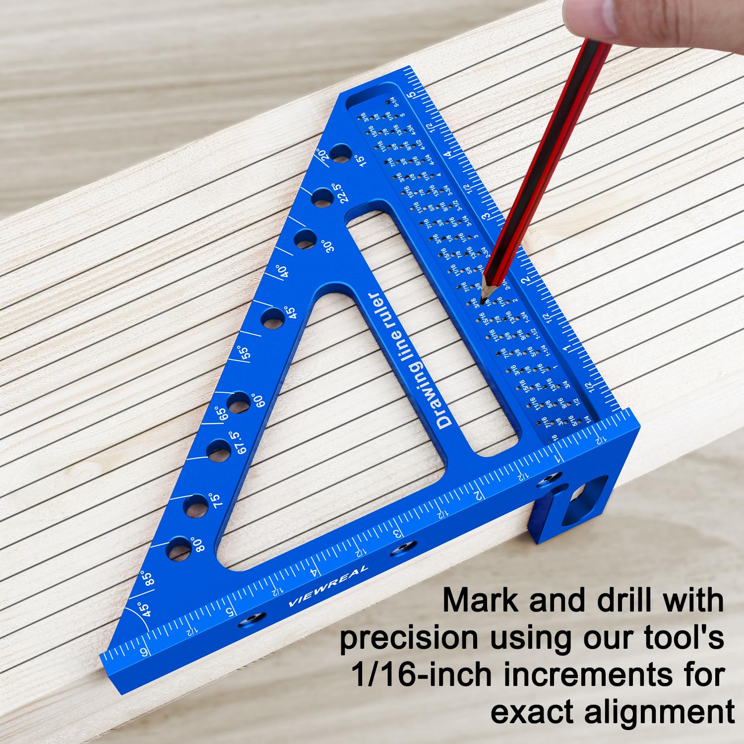 ViewReal saddle square supports carpentry layout and alignment tasks