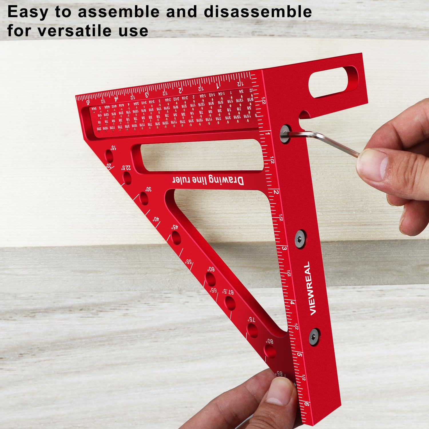 ViewReal woodworking tool set provides versatile use from rounds to square workpieces.