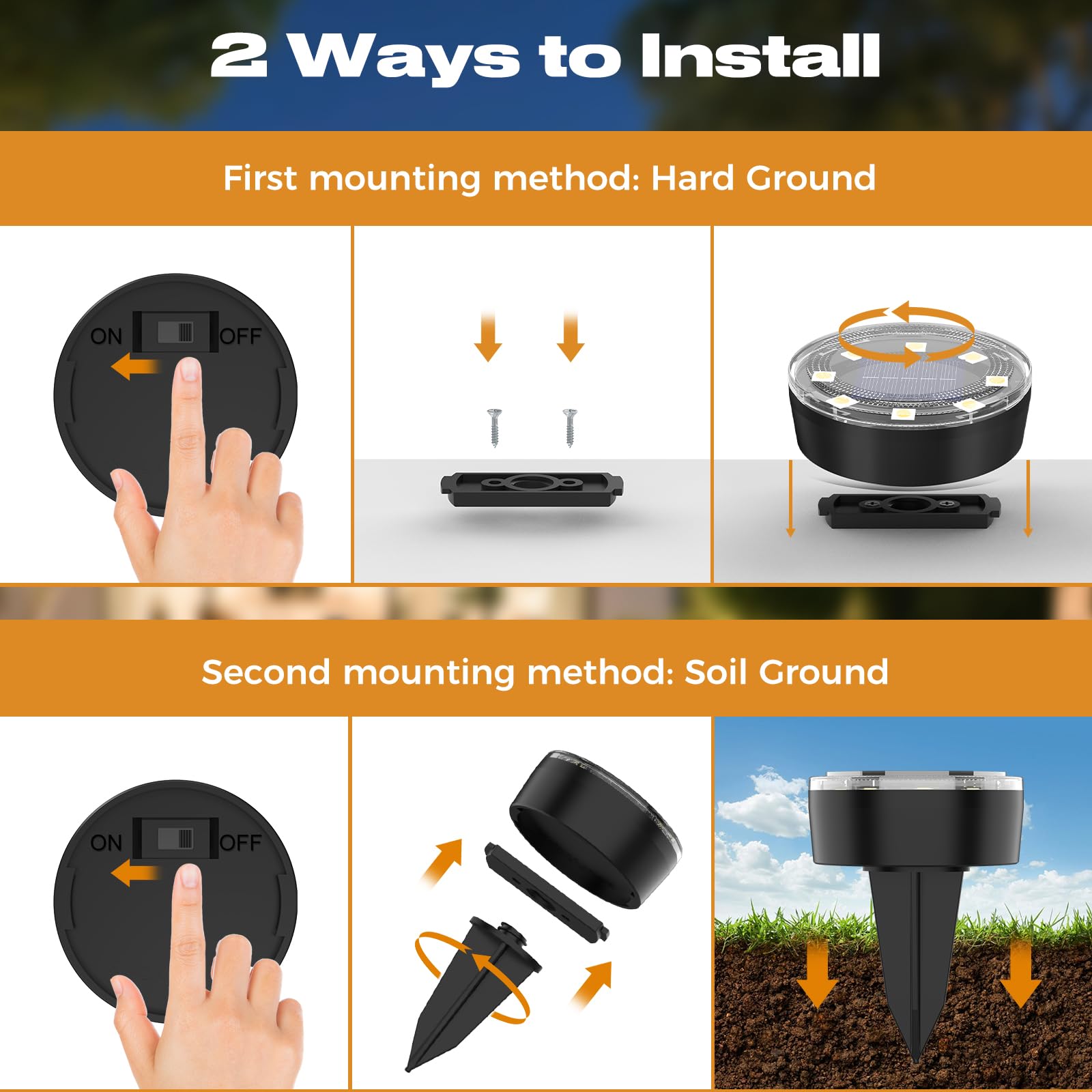 vighep mini solar ground lights garden-path-setup demonstrates ideal placement along walkways
