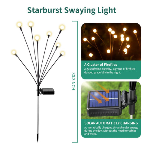 Vignuto solar lights 16LED close-up showing bright, even pathway illumination.
