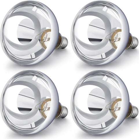 VIHOSE 4-pack heat lamp bulbs for reptile basking and reliable warmth