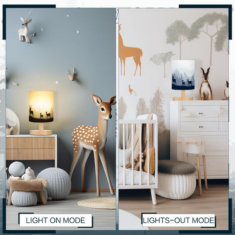 VIHOSE bedside lamp sits gracefully in bedrooms and living rooms