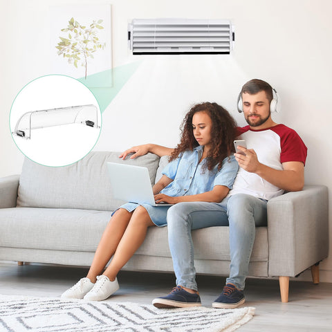 VIHOSE ceiling vent deflector supports versatile placement in homes or offices