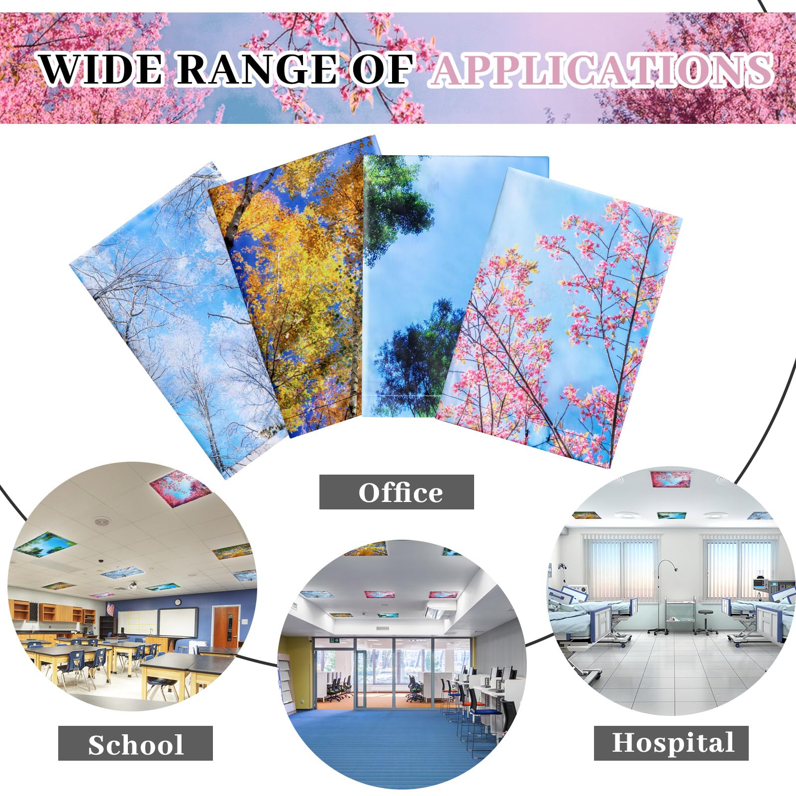 VIHOSE autumn leaf pattern light cover adds warm ceiling decor