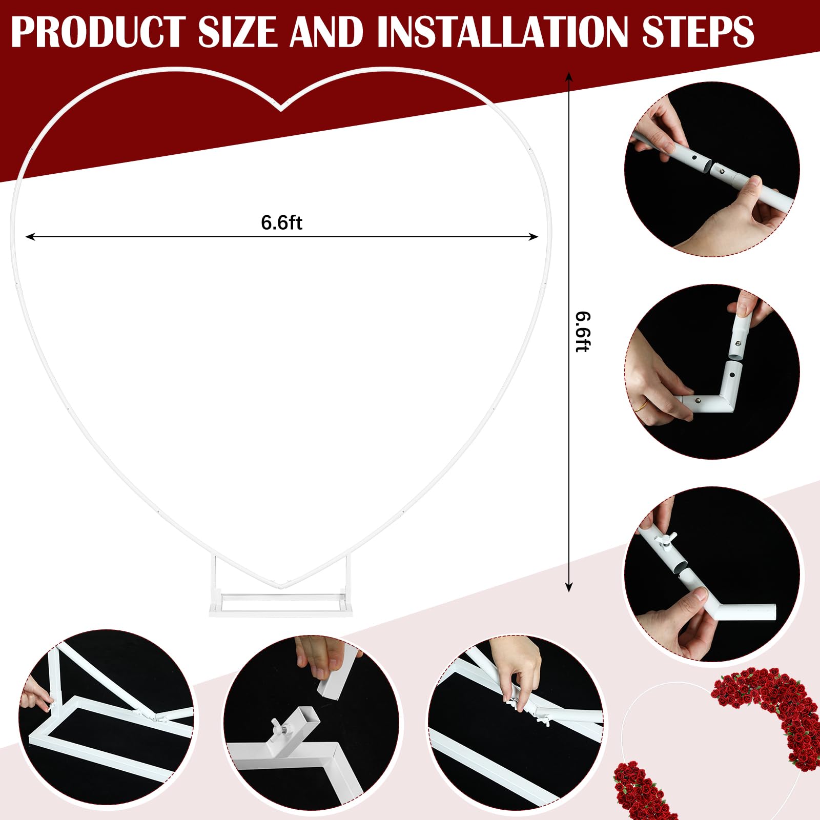 VIHOSE proposal backdrop arch setup for weddings and events