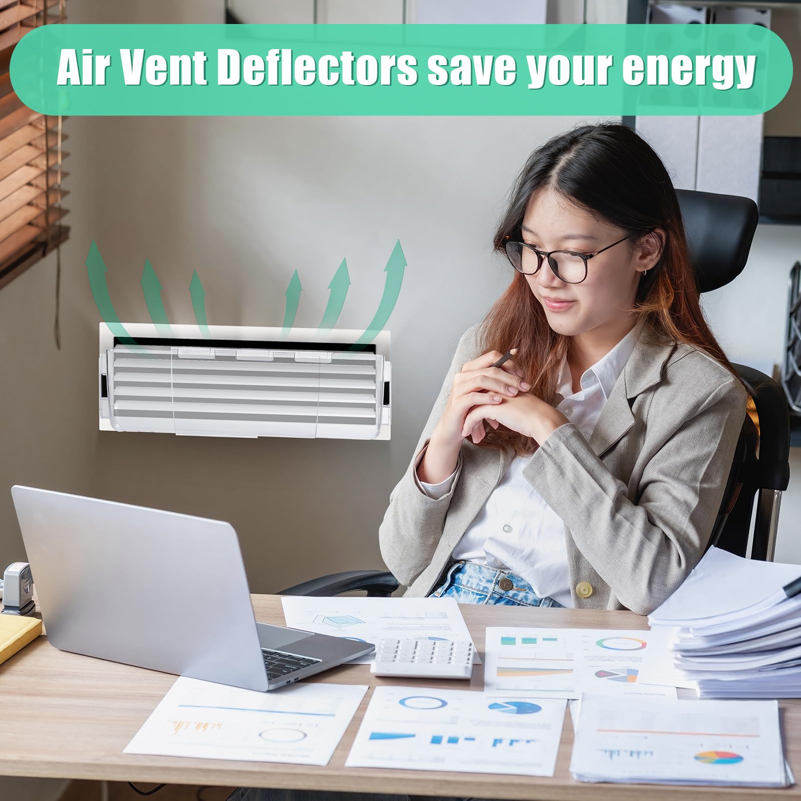 VIHOSE sidewall vent deflector redirects airflow without visible hardware