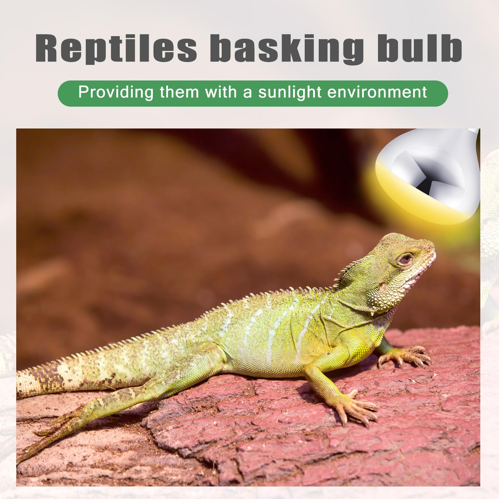 VIHOSE UVA irradiation bulb supports a natural basking environment for reptiles