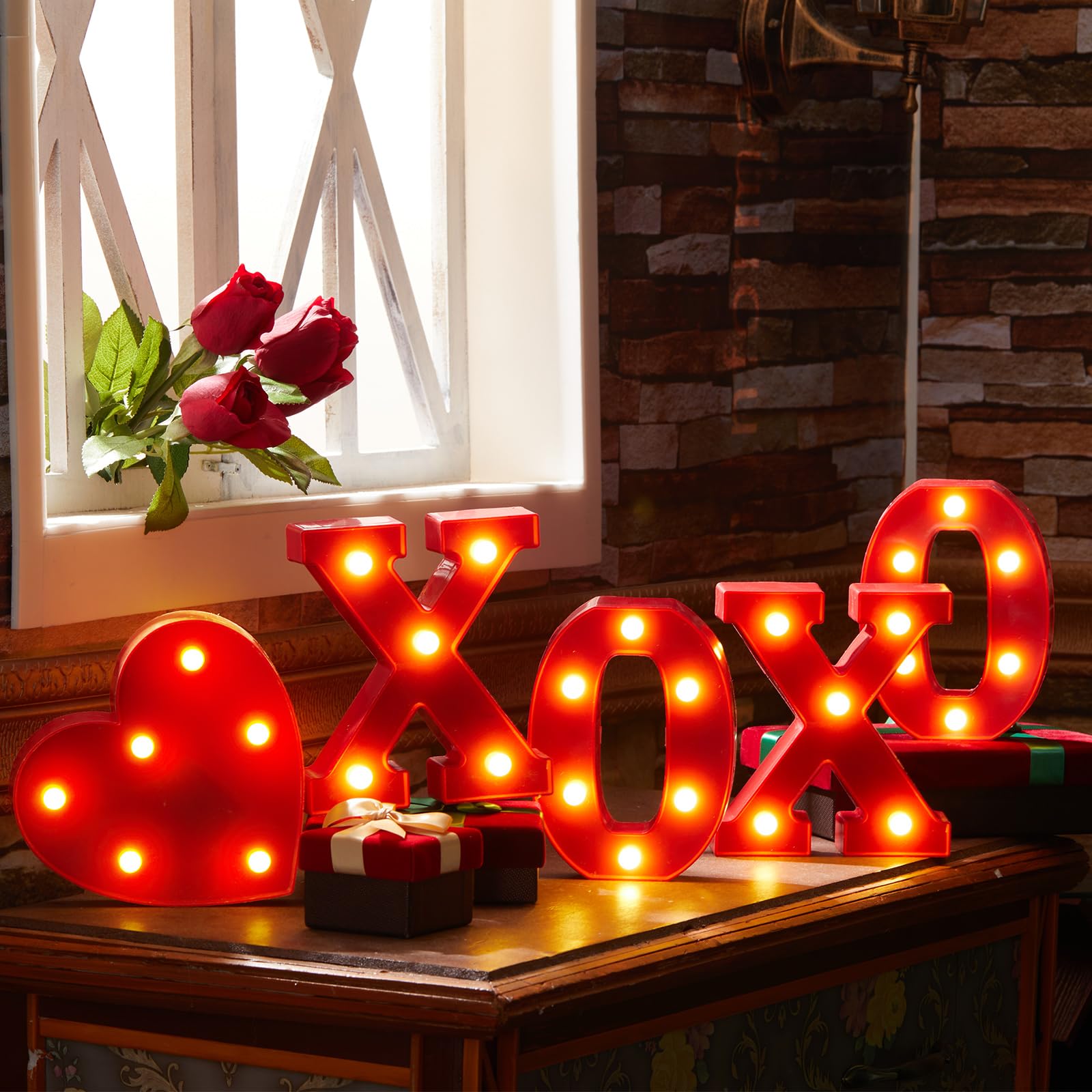 VIHOSE heart-design letter among X and O for romantic vibe