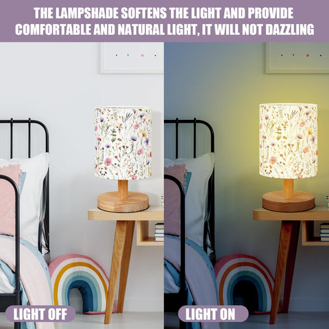 VIHOSE wildflower nursery lamp decor for charming ambiance.