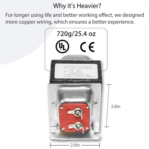 VIIVRIA 24V transformer capable of powering multiple devices.