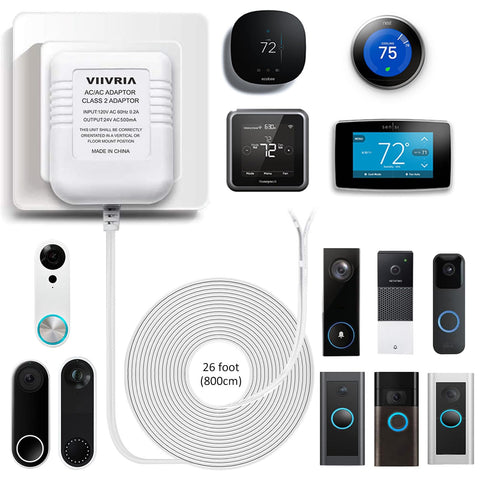 VIIVRIA C-wire adapter connects Ring doorbell for continuous power