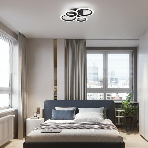 Vikaey living room ceiling light provides modern focal point illumination.