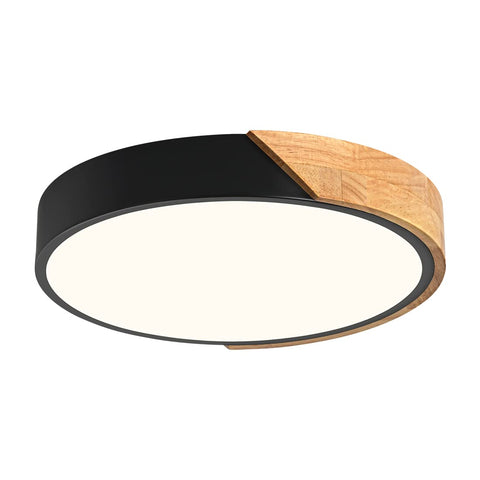 Vikaey modern LED ceiling light in round form for a clean living space.