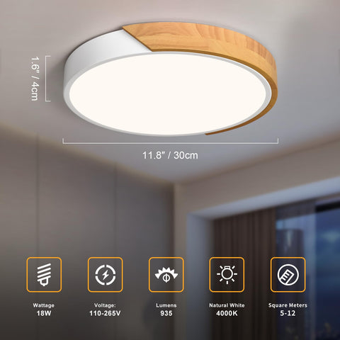 Vikaey white acrylic lampshade delivers uniform, glare-free light.