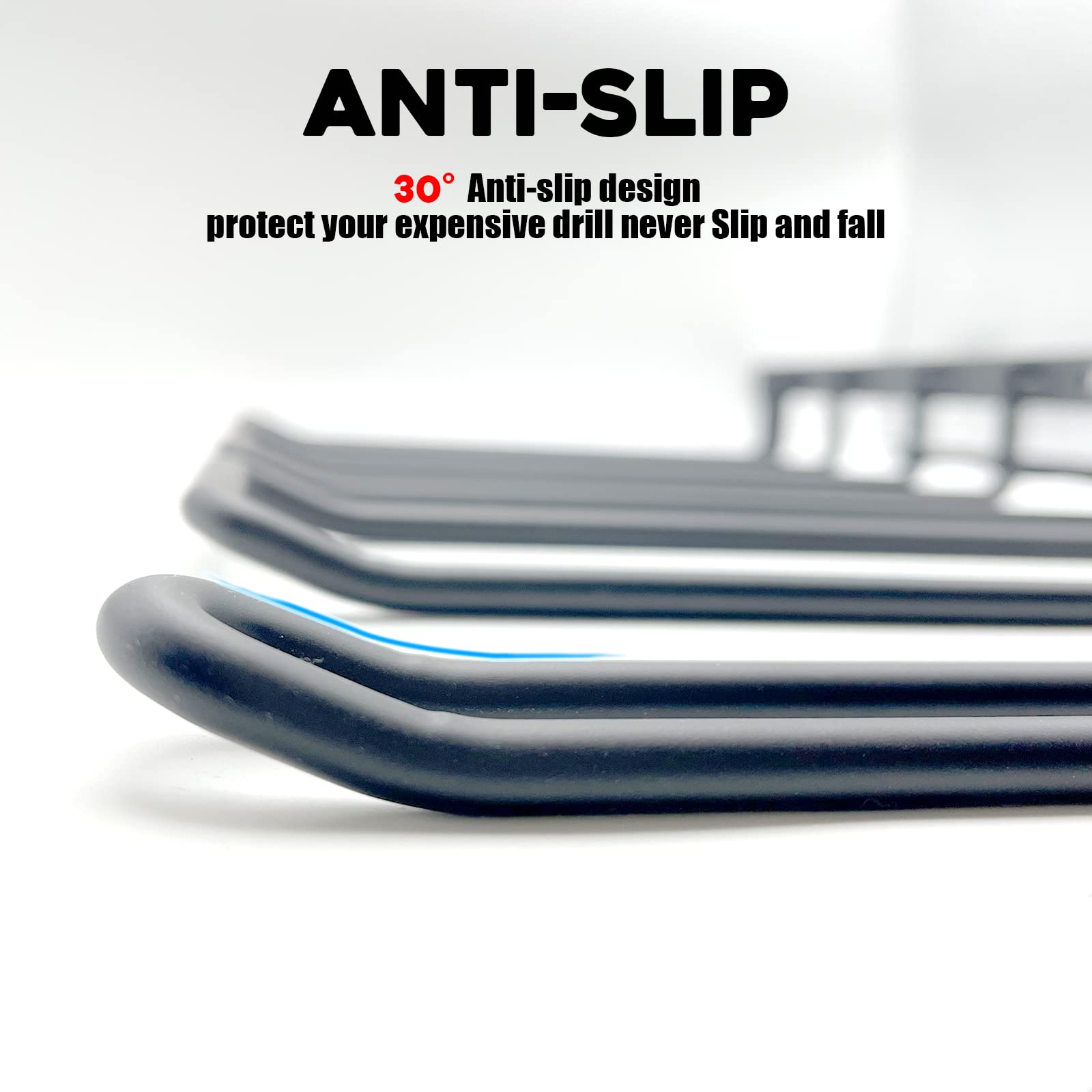 Vikerniel anti-slip arc design prevents drills from slipping.