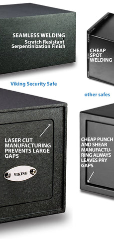 Black military finish on the VS-14BL safe.