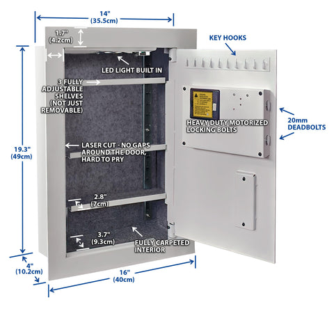 Inside view of VS-52BLXW with built-in LED lighting