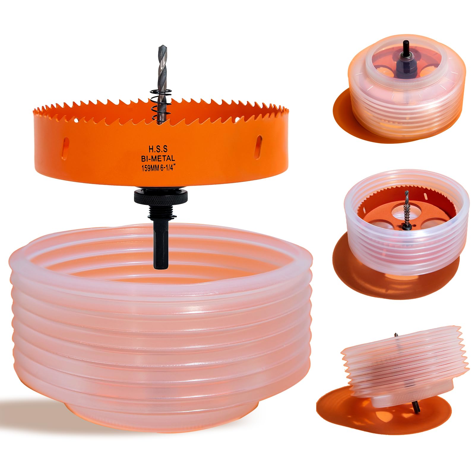 VIKITON 6-1/4 inch hole saw kit for clean recessed lighting openings.