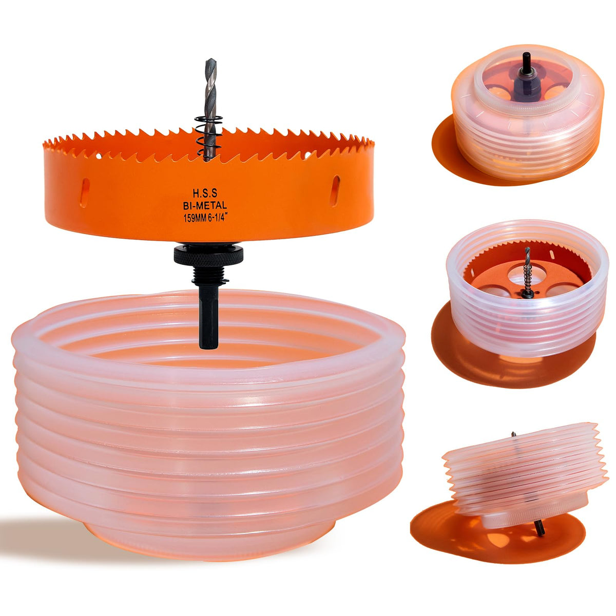 VIKITON 6-1/4 inch hole saw kit for clean recessed lighting openings.