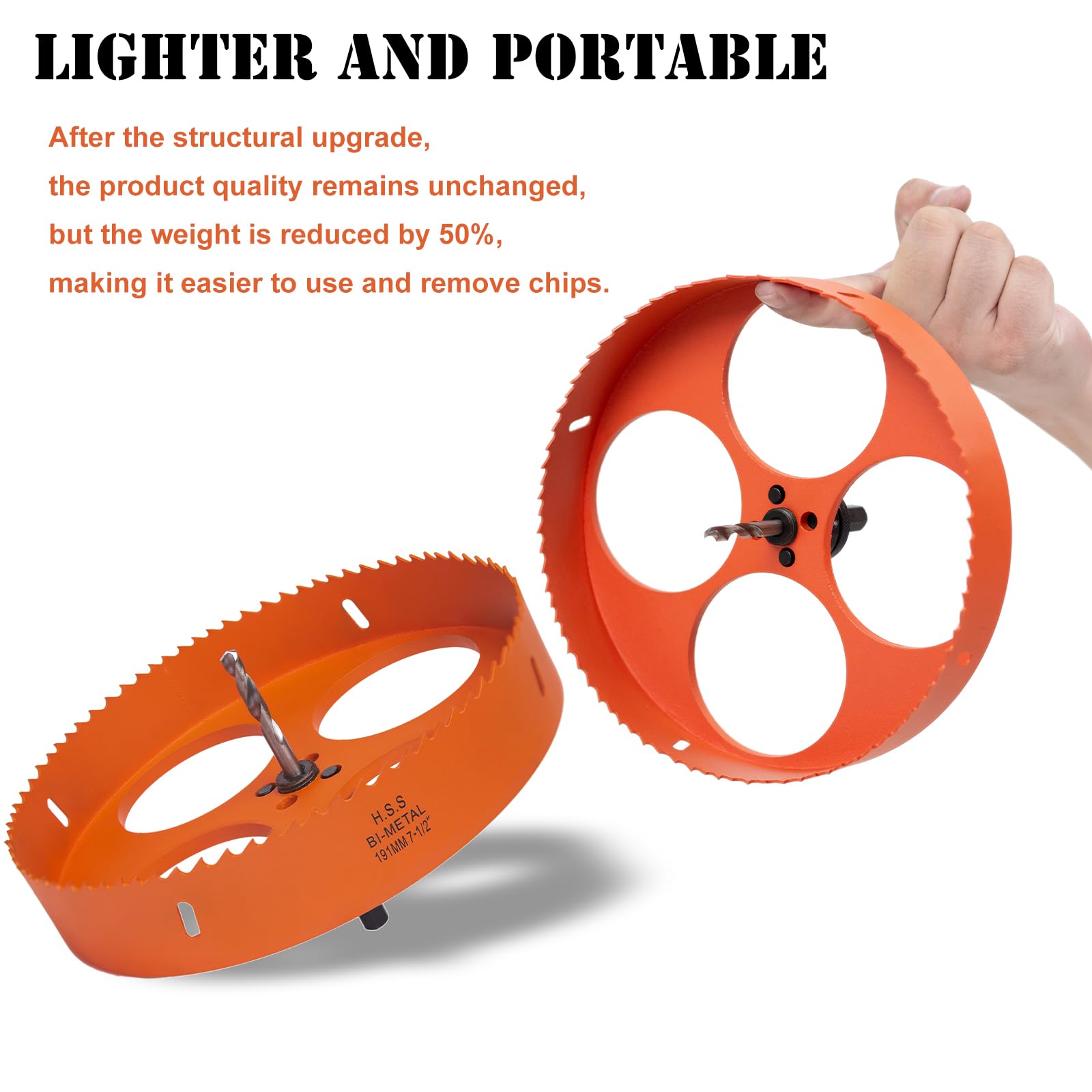 VIKITON bi-metal teeth deliver sharp, durable cuts on metal and wood