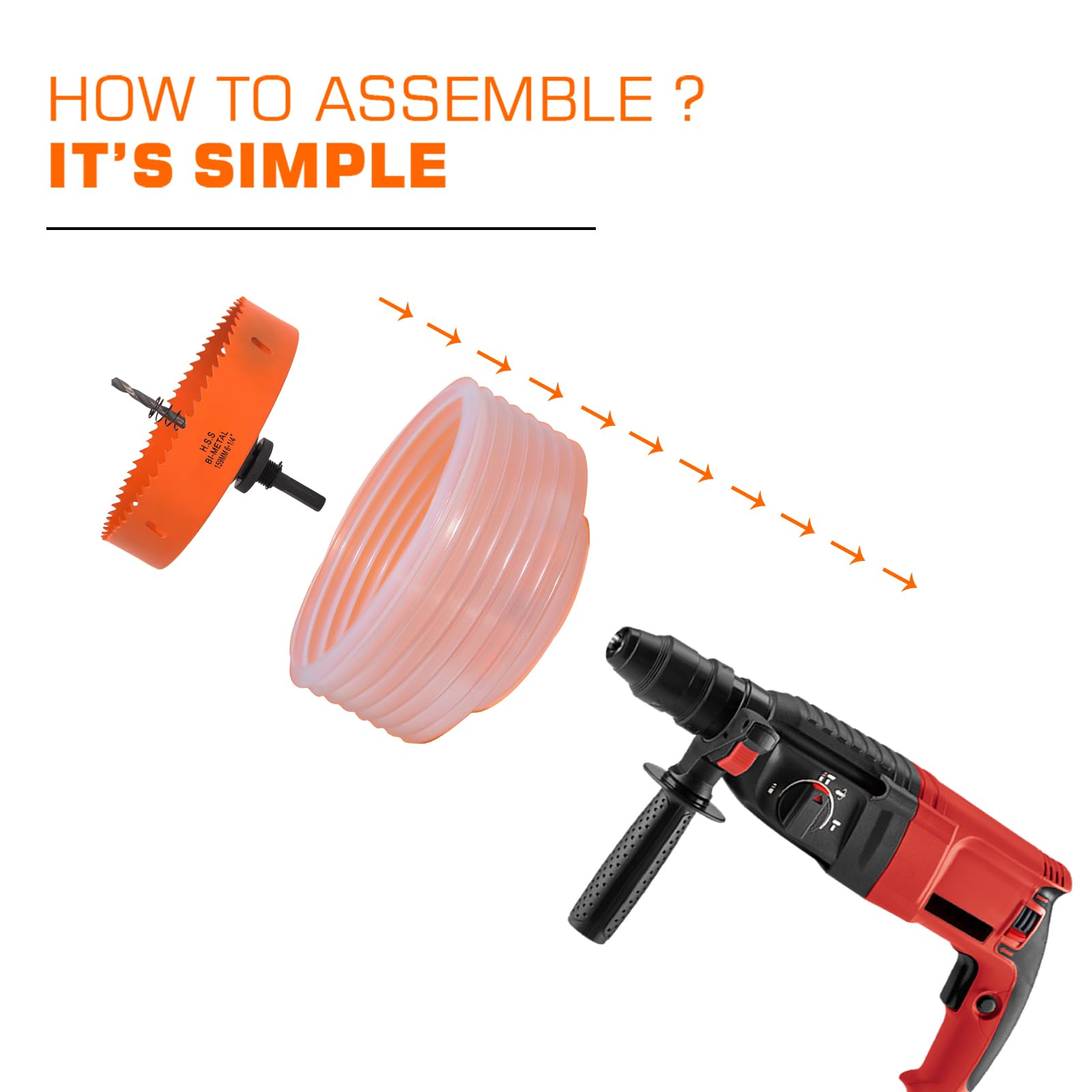 VIKITON hex key for fast, simple tool assembly.