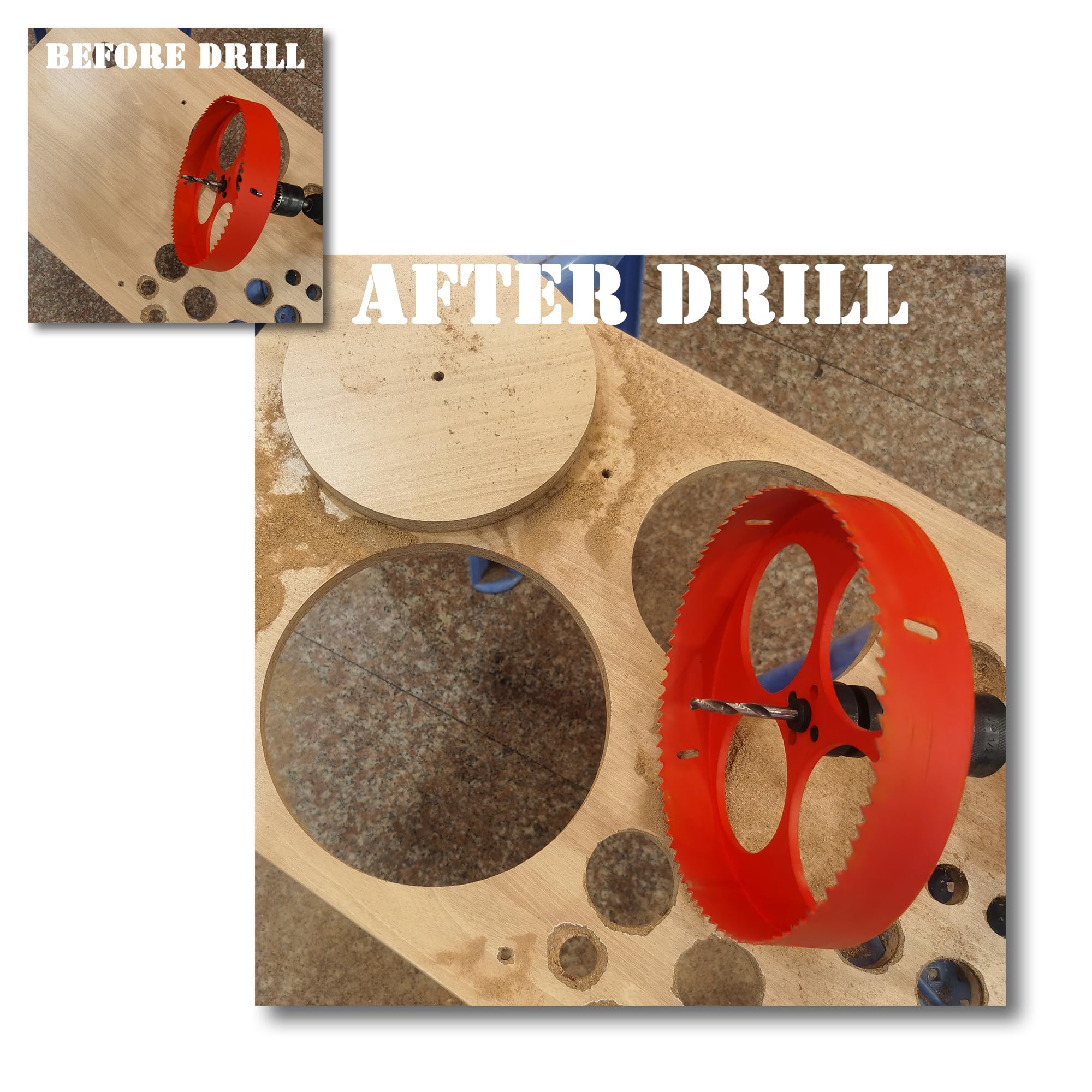 VIKITON hole saw highlighting its lightweight, portable design for easier handling.