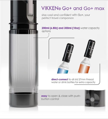 VIKKEN Go+ Max Travel Bidet spray modes highlight gentle and strong settings