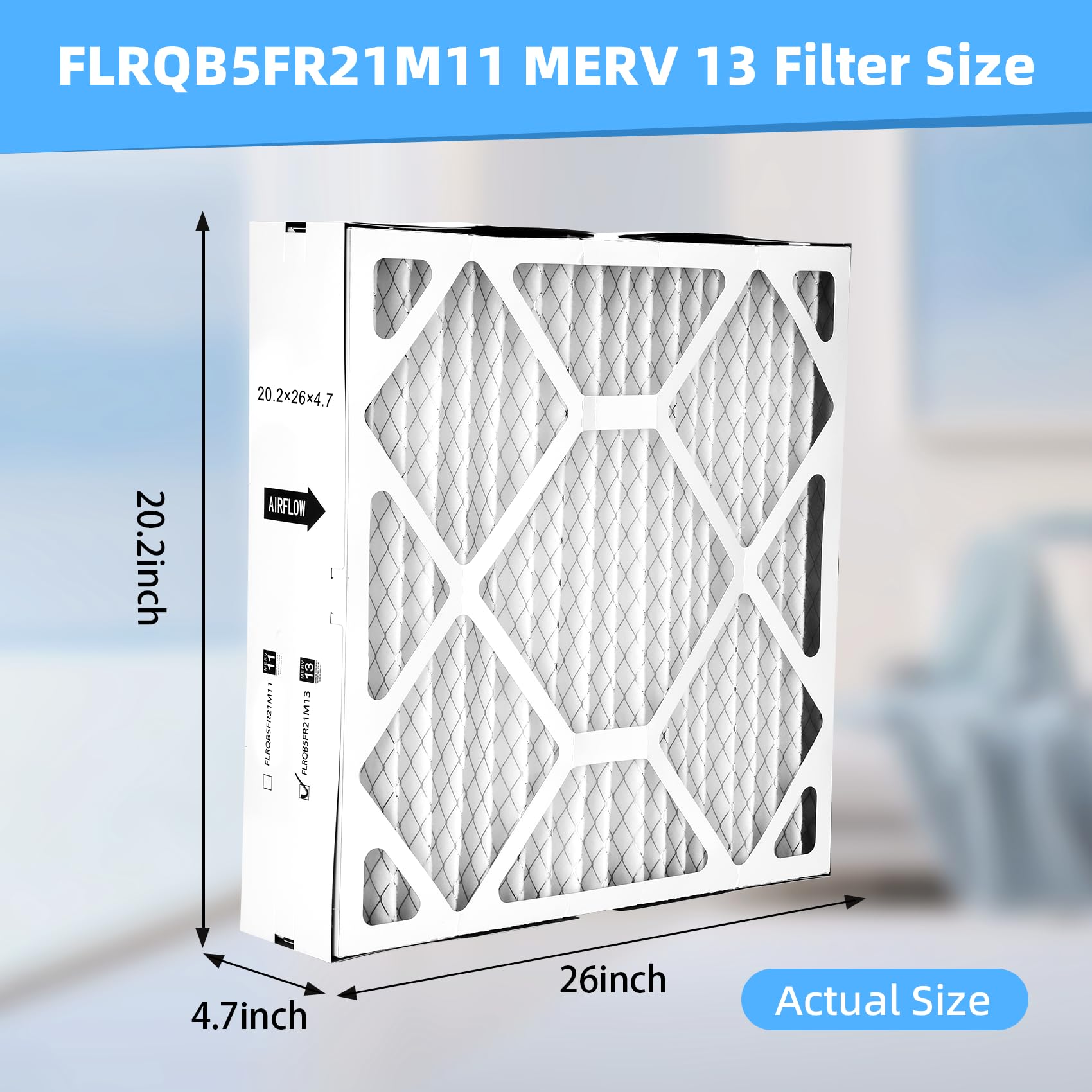 Vikua MERV 13 filter, ready to replace in the box and install with ease