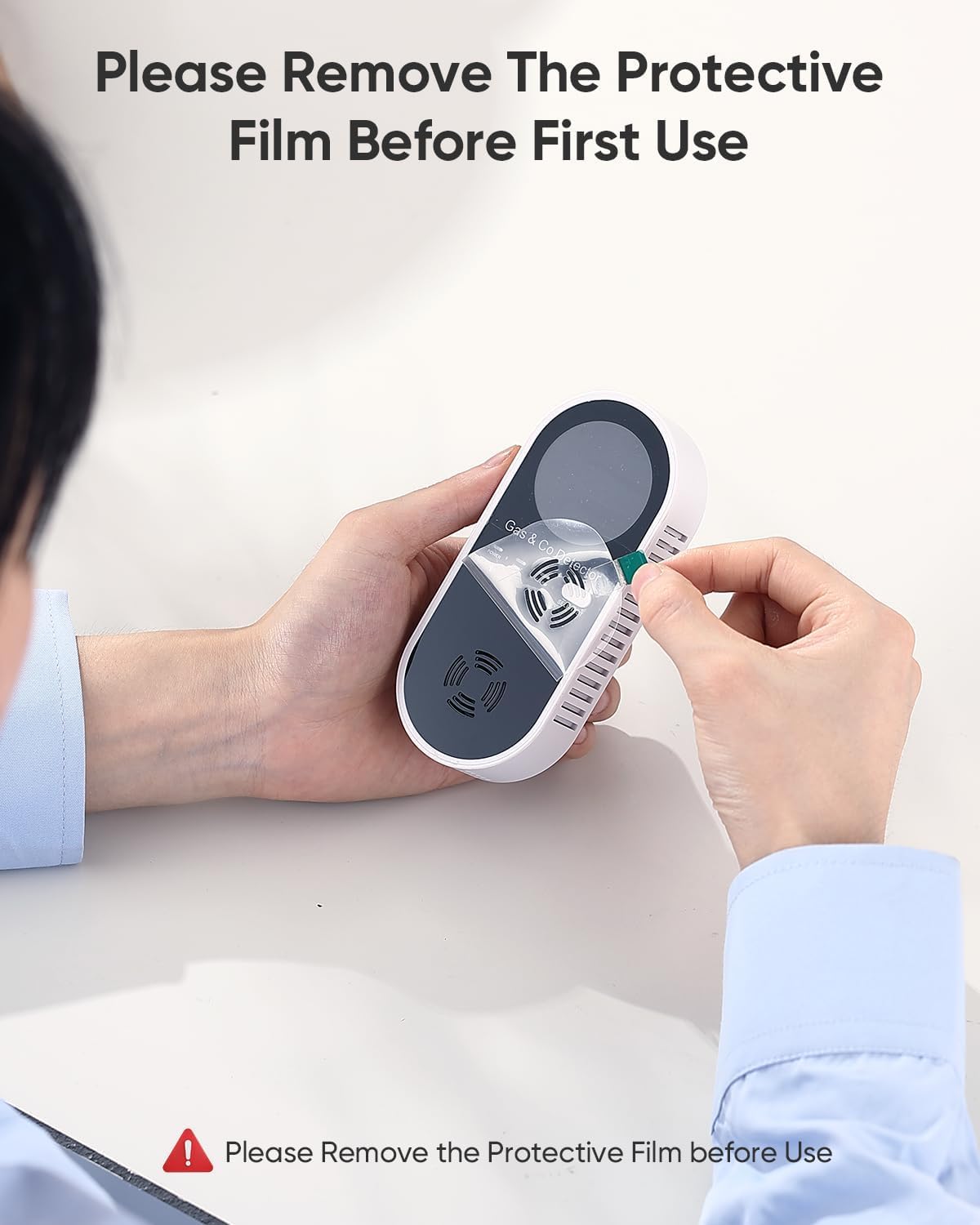 Vilfet 2-pack CO and gas detectors for comprehensive home safety coverage